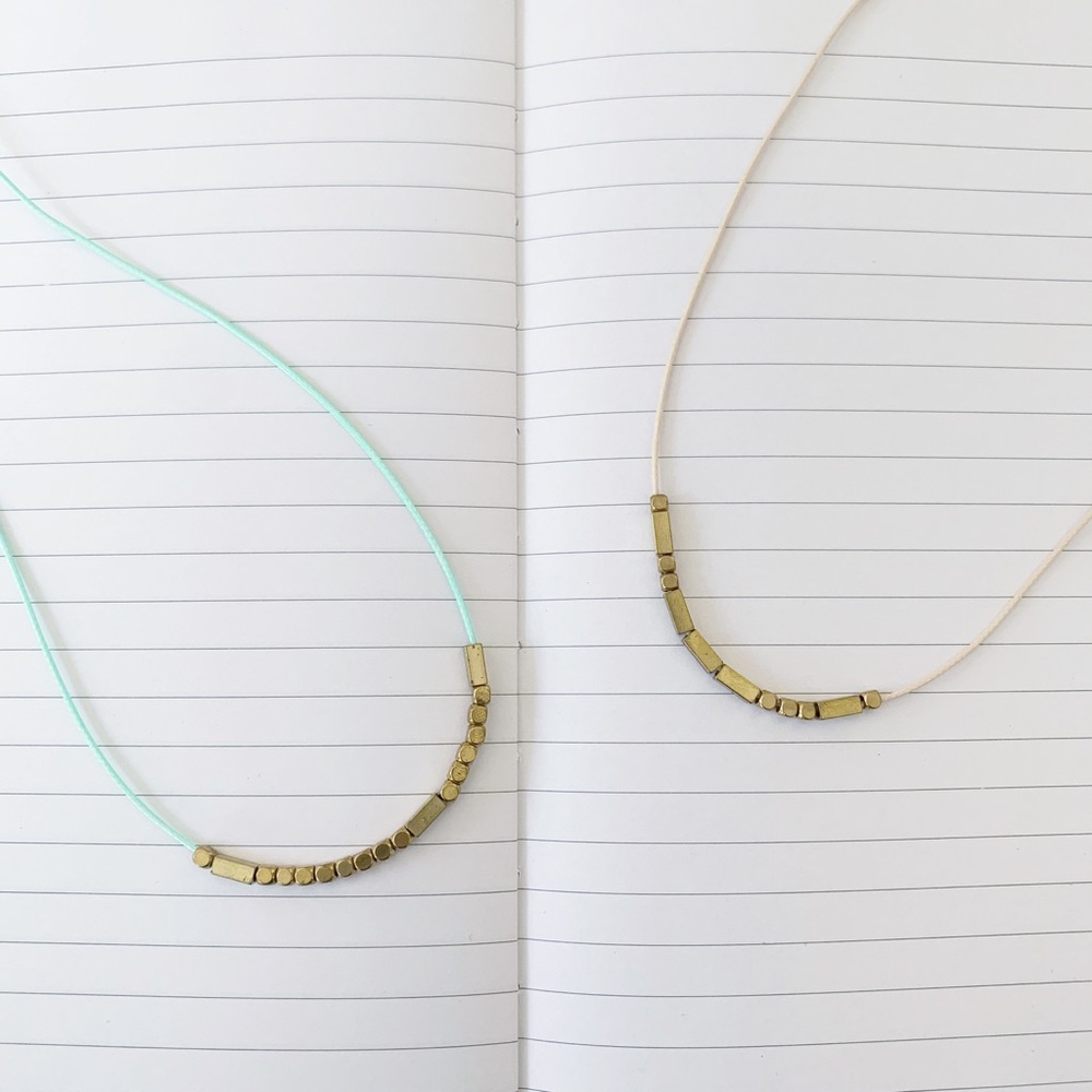 Morse Code "Believe" + "Love" Minimalist Necklace